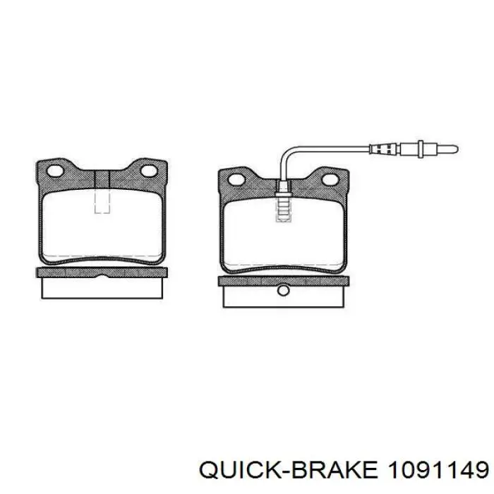 Comprar 1091149 Quick Brake Juego de reparación, pinza de freno trasero