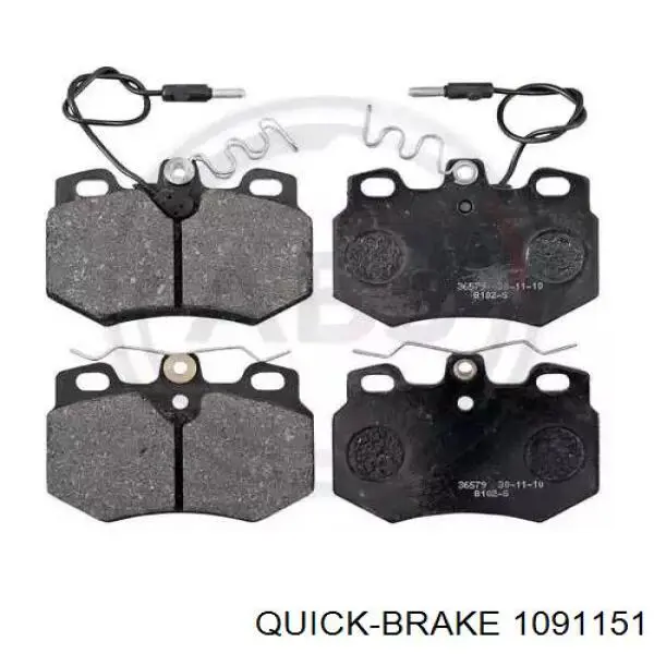 109-1151 Quick Brake juego de reparación, pastillas de frenos