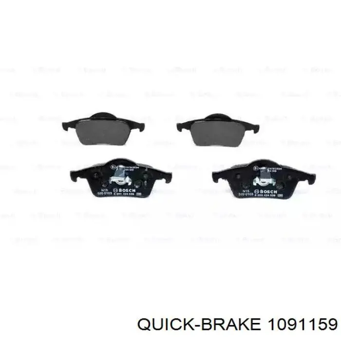 109-1159 Quick Brake conjunto de muelles almohadilla discos delanteros