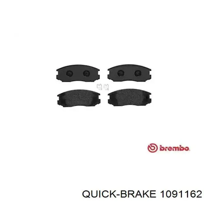 109-1162 Quick Brake conjunto de muelles almohadilla discos delanteros