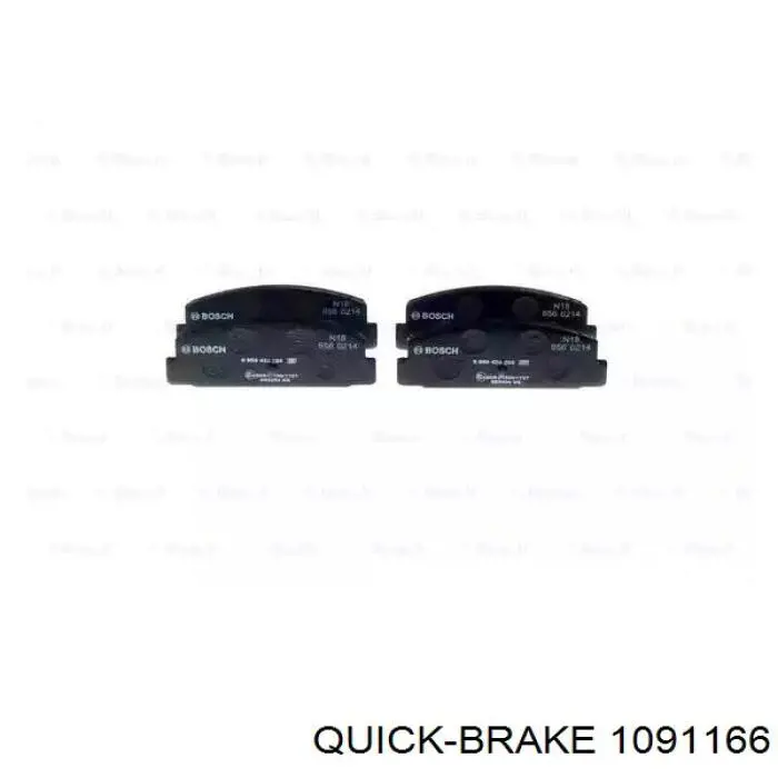 Juego de reparación de pastillas de freno 1091166 Quick Brake