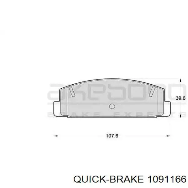 1091166 Quick Brake Juego de reparación, pastillas de frenos