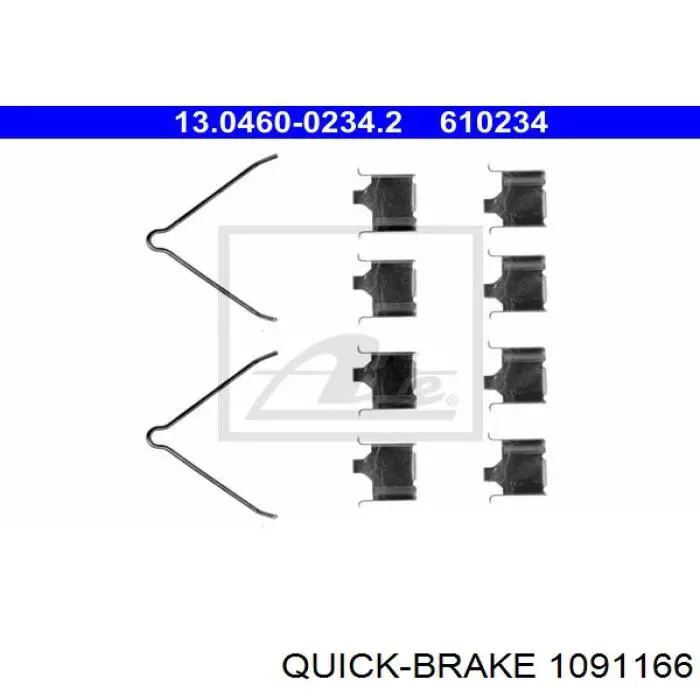 Juego de reparación de pastillas de freno Quick Brake 1091166 precio, desde 6,21 EUR