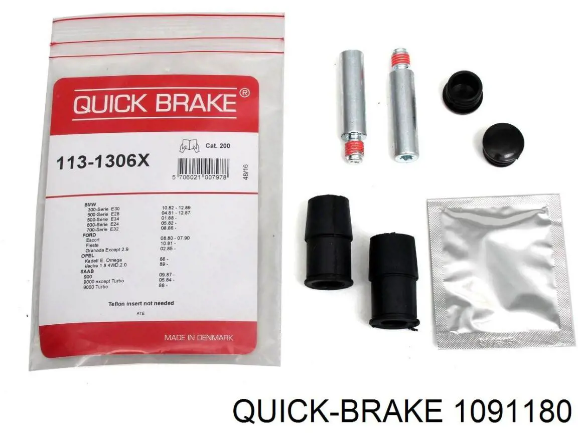 109-1180 Quick Brake conjunto de muelles almohadilla discos delanteros
