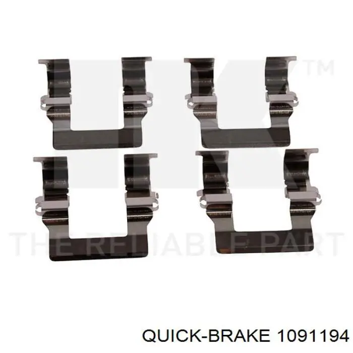 Comprar 1091194 Quick Brake Juego de resortes de sujeción de pastillas de freno delanteras