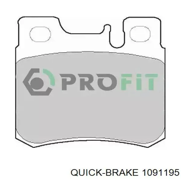 109-1195 Quick Brake juego de reparación, pastillas de frenos