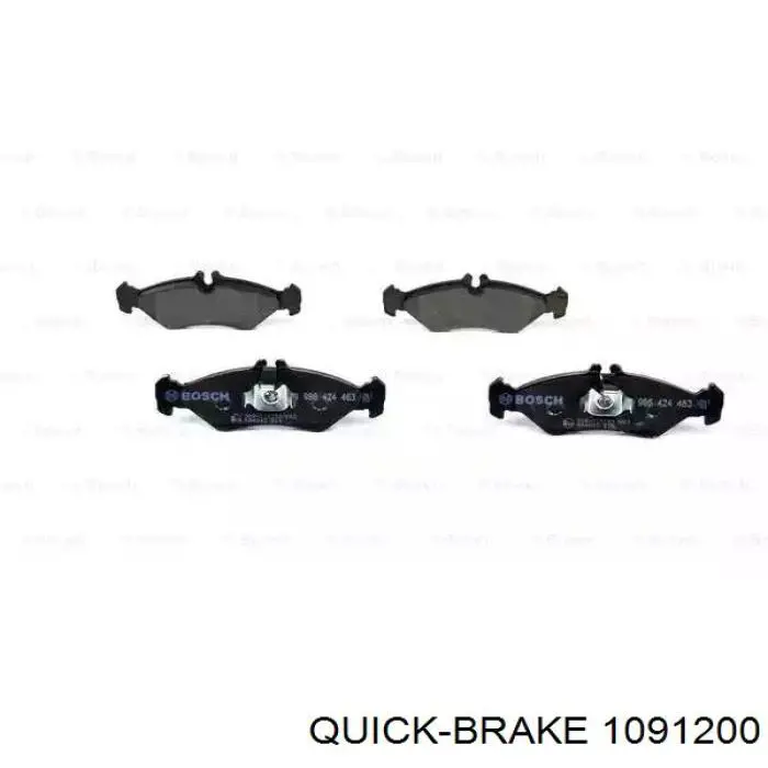 109-1200 Quick Brake conjunto de muelles almohadilla discos traseros