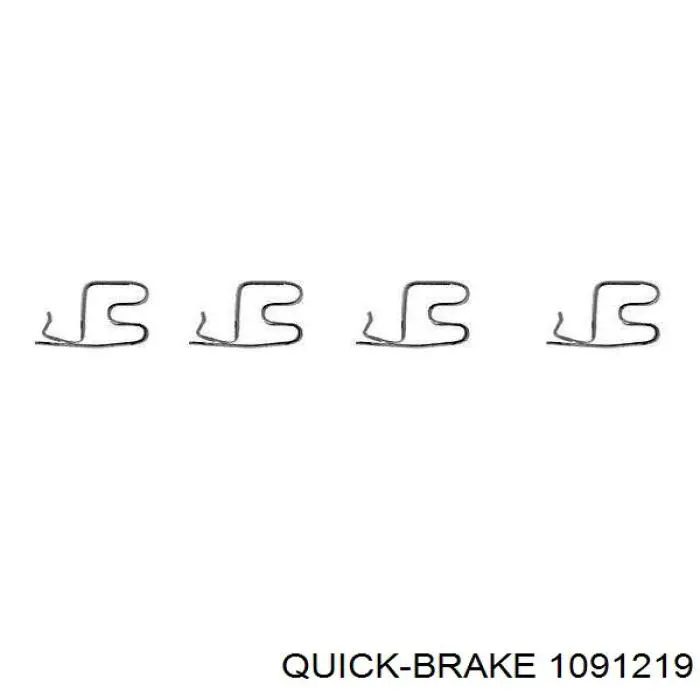 1091219 Quick Brake juego de reparación, pastillas de frenos