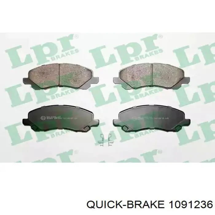 109-1236 Quick Brake conjunto de muelles almohadilla discos delanteros