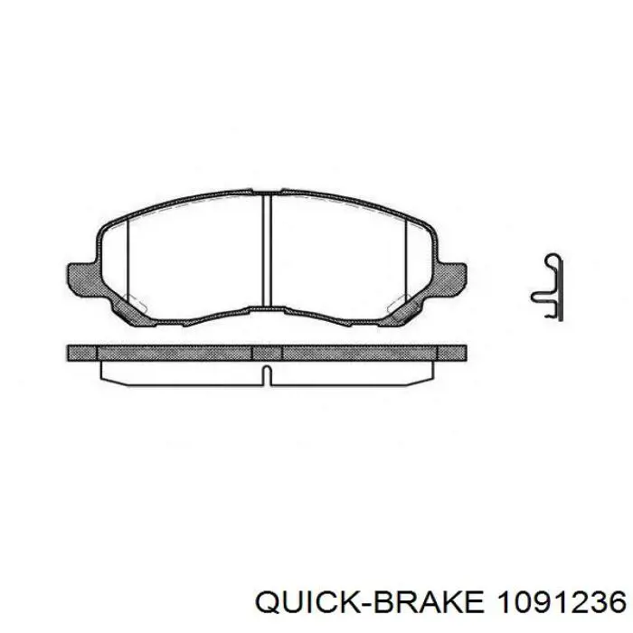 Juego de resortes de sujeción de pastillas de freno delanteras Quick Brake 1091236 precio, desde 7,86 EUR