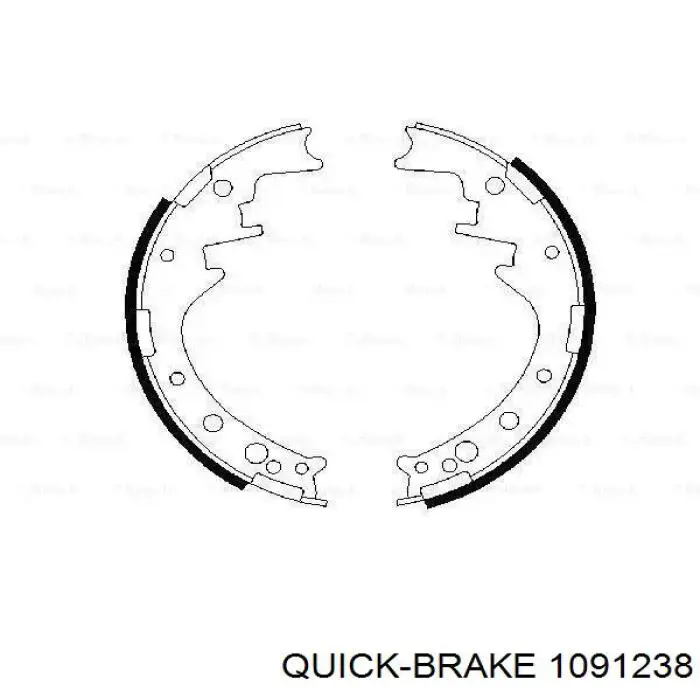 109-1238 Quick Brake juego de reparación, pastillas de frenos