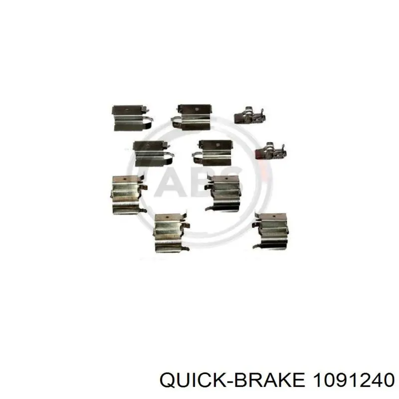 109-1240 Quick Brake conjunto de muelles almohadilla discos delanteros