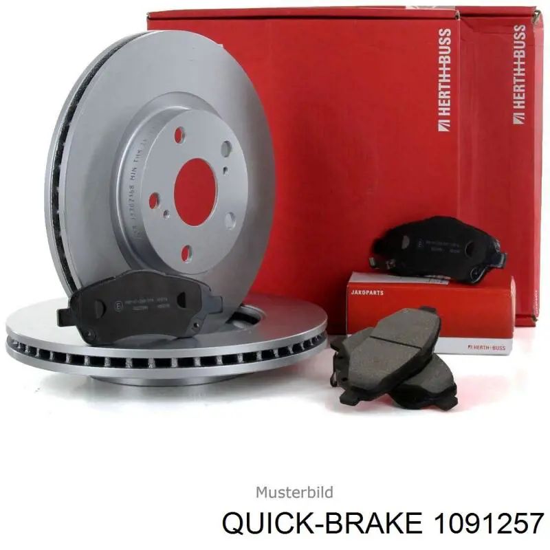 109-1257 Quick Brake conjunto de muelles almohadilla discos delanteros