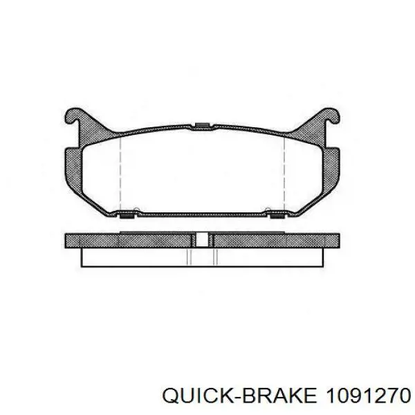 1091270 Quick Brake Juego de reparación, pastillas de frenos