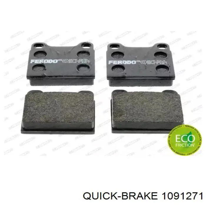 109-1271 Quick Brake juego de reparación, pastillas de frenos