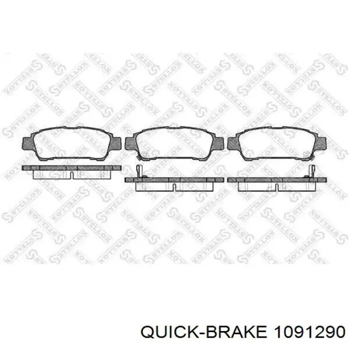 109-1290 Quick Brake conjunto de muelles almohadilla discos traseros