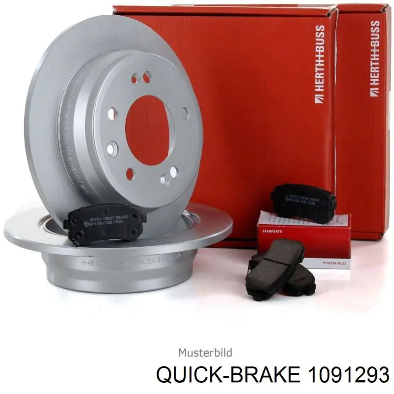 109-1293 Quick Brake conjunto de muelles almohadilla discos delanteros