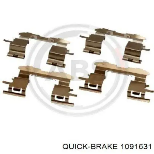 109-1631 Quick Brake conjunto de muelles almohadilla discos delanteros