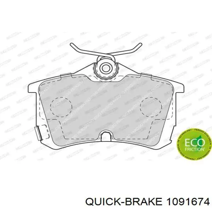 Juego de resortes de sujeción de pastillas de freno delanteras Quick Brake 1091674 precio, desde 17,39 EUR
