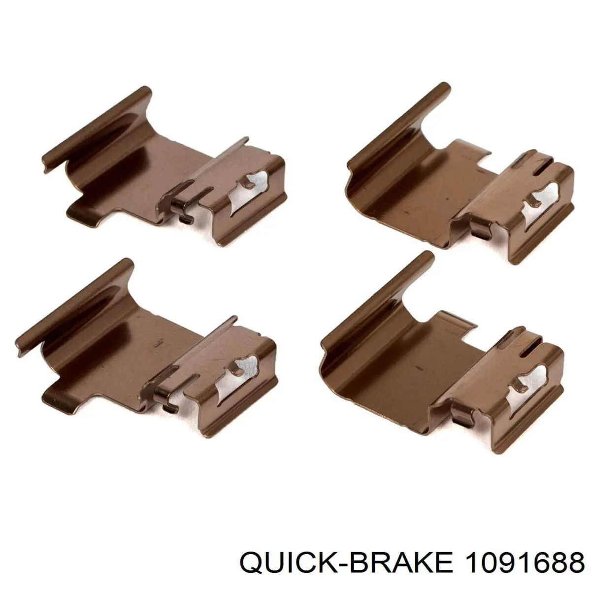 109-1688 Quick Brake conjunto de muelles almohadilla discos delanteros