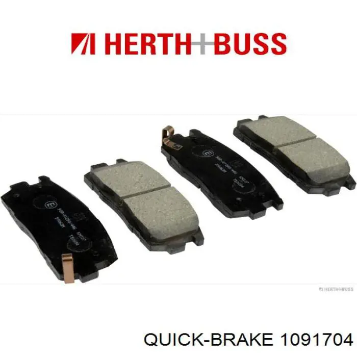 109-1704 Quick Brake conjunto de muelles almohadilla discos traseros