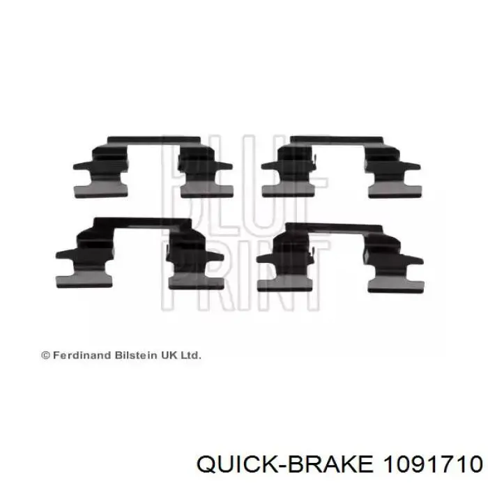 Juego de resortes de sujeción de pastillas de freno traseras Quick Brake 1091710 precio, desde 7,34 EUR