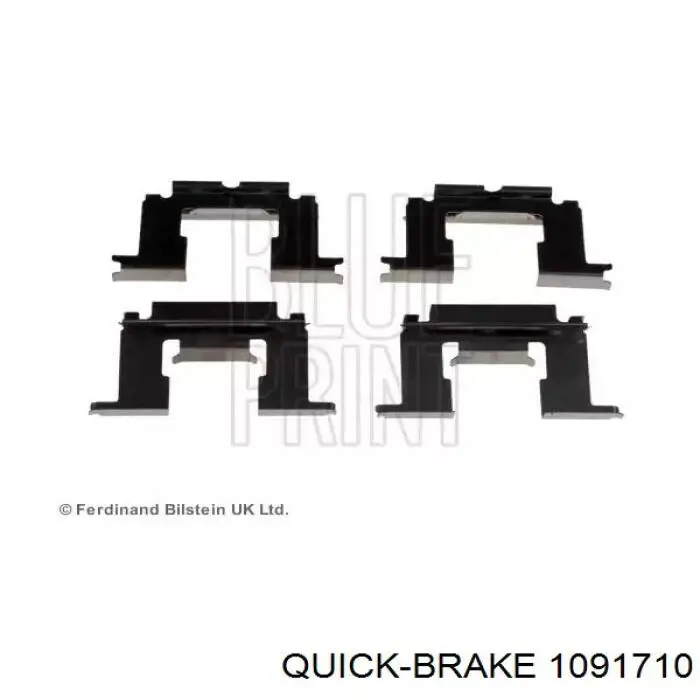 1091710 Quick Brake conjunto de muelles almohadilla discos traseros