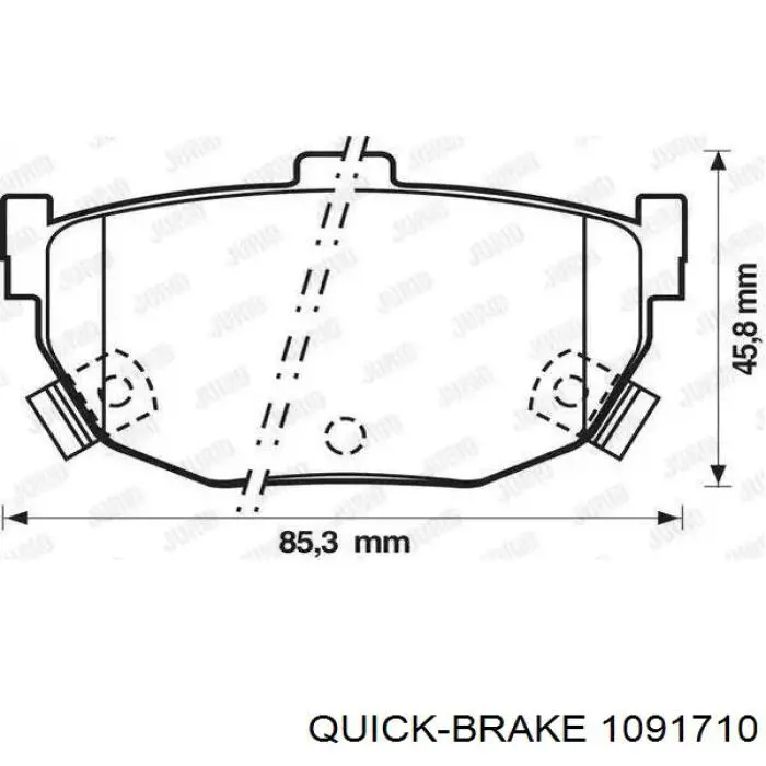 Juego de resortes de sujeción de pastillas de freno traseras Quick Brake 1091710 precio, desde 7,34 EUR