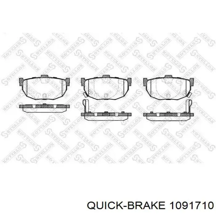 Comprar 1091710 Quick Brake Juego de resortes de sujeción de pastillas de freno traseras