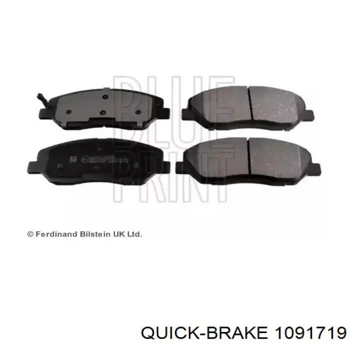 109-1719 Quick Brake conjunto de muelles almohadilla discos delanteros