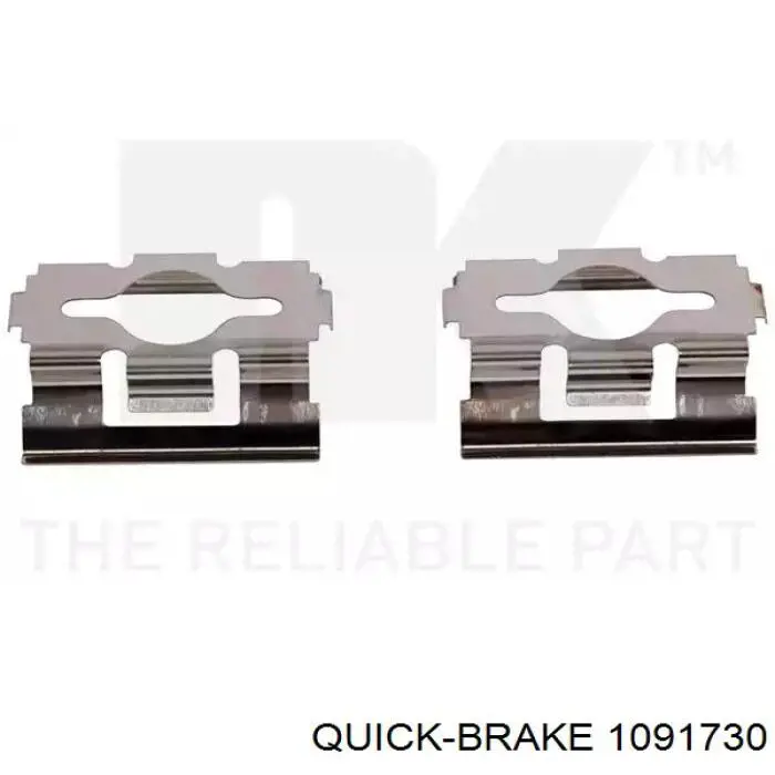 109-1730 Quick Brake conjunto de muelles almohadilla discos delanteros