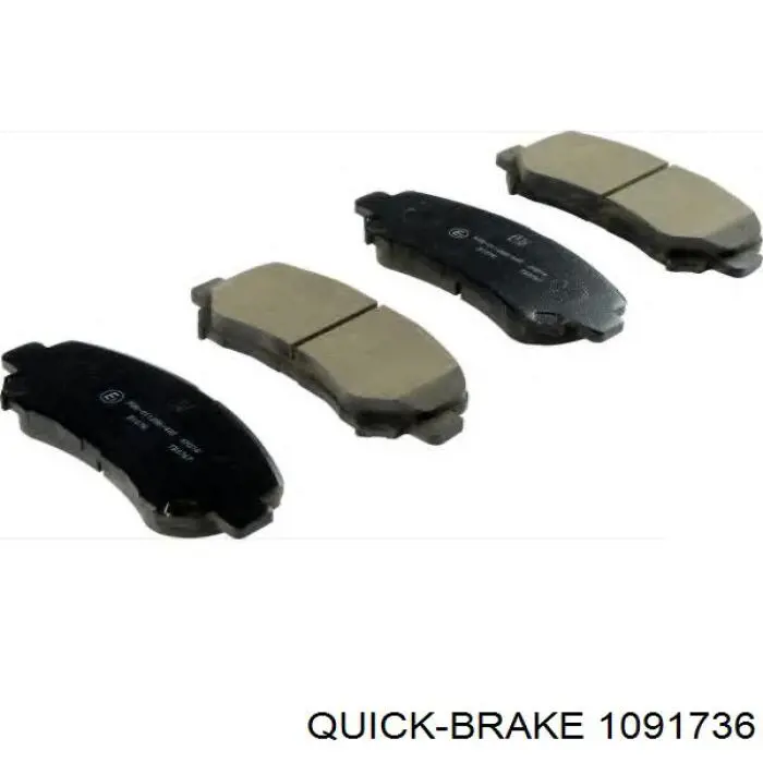 109-1736 Quick Brake conjunto de muelles almohadilla discos delanteros