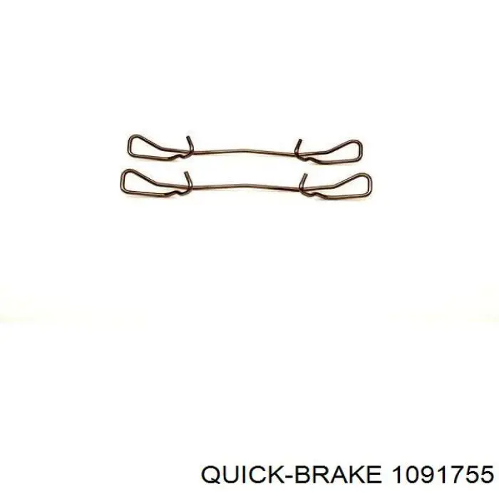 109-1755 Quick Brake conjunto de muelles almohadilla discos traseros