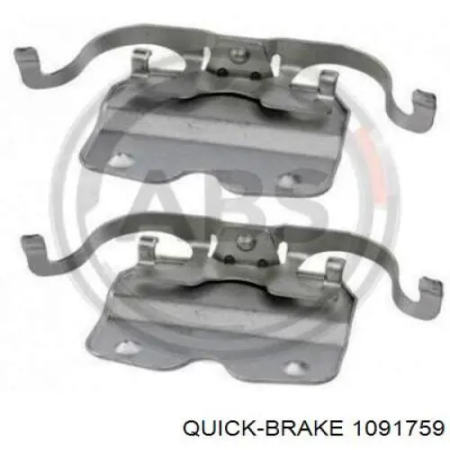 109-1759 Quick Brake conjunto de muelles almohadilla discos delanteros