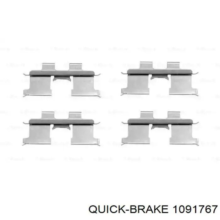 109-1767 Quick Brake conjunto de muelles almohadilla discos delanteros