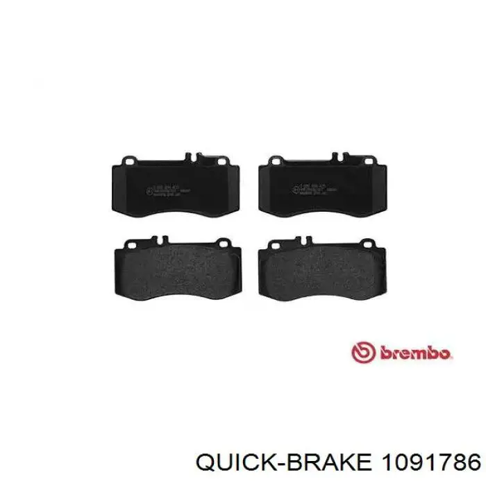 109-1786 Quick Brake conjunto de muelles almohadilla discos delanteros