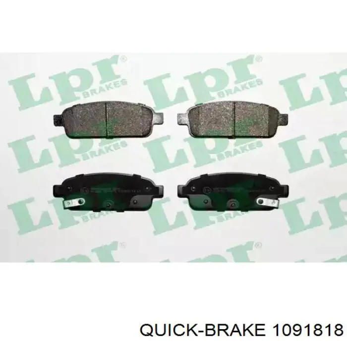 109-1818 Quick Brake pastillas de freno traseras