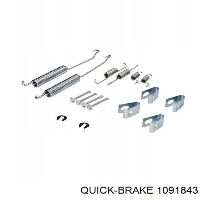 109-1843 Quick Brake conjunto de muelles almohadilla discos traseros