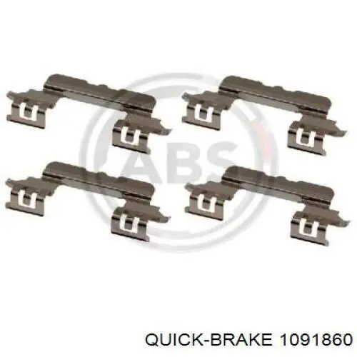 109-1860 Quick Brake conjunto de muelles almohadilla discos delanteros