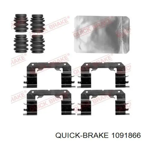 Comprar 1091866 Quick Brake Juego de resortes de sujeción de pastillas de freno delanteras