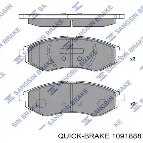 95282253 General Motors conjunto de muelles almohadilla discos delanteros