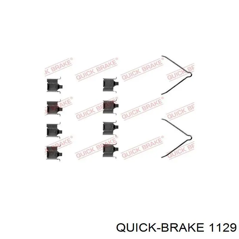 1129 Quick Brake juego de reparación, pastillas de frenos