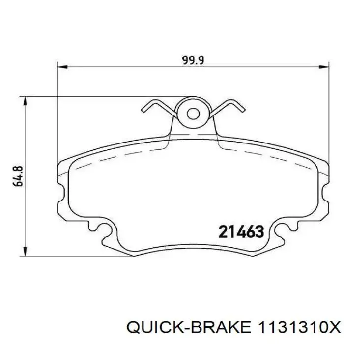 1131310X Quick Brake Kit de reparación de pinzas