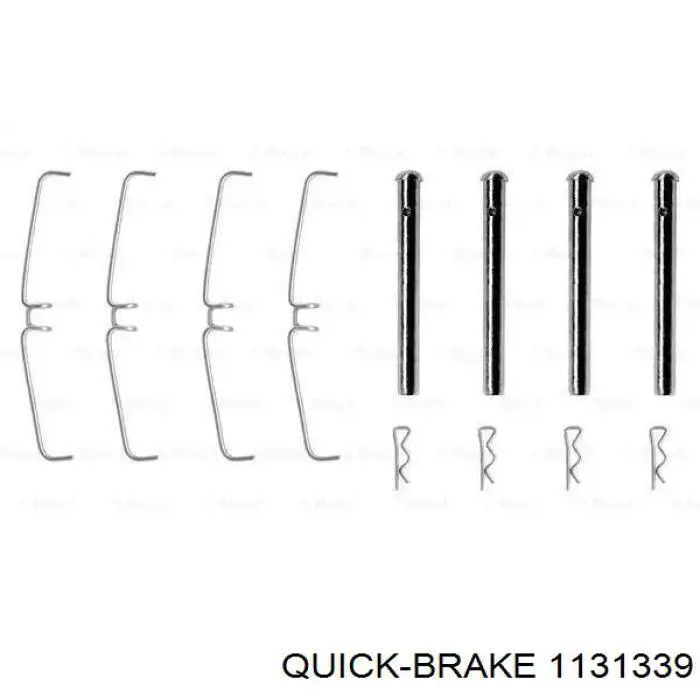 Kit de reparación de pinzas de freno trasero 1131339 Quick Brake