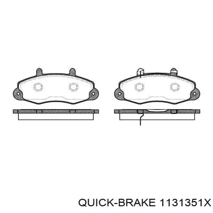 113-1351X Quick Brake guía de la pinza delantera