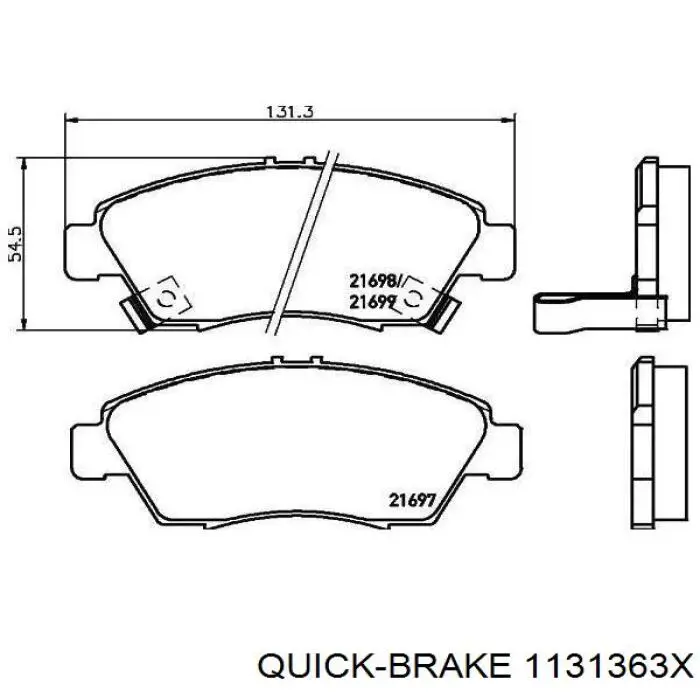 Kit de reparación, pinza de freno delantero Honda Civic 6 (MB)