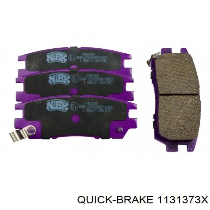 Pasador guía de la pinza de freno trasera 1131373X Quick Brake