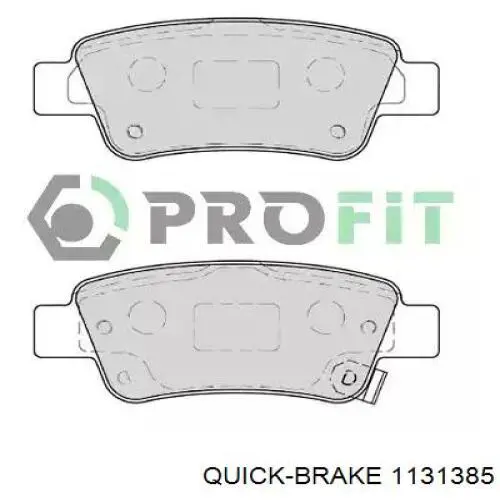 Comprar 1131385 Quick Brake Pastillas de freno traseras