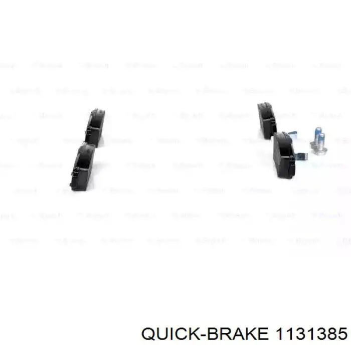 Pastillas de freno traseras 1131385 Quick Brake