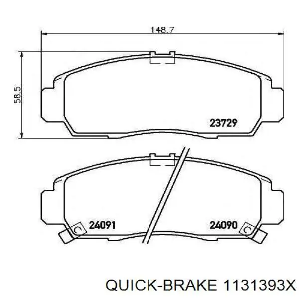 Juego de reparación, pinza de freno delantero Subaru Outback 2 B12, BE, BH